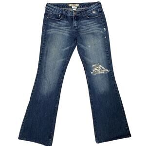 YMI Women’s Jeans Ripped knee Boot Cut Size 9